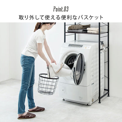 ２段ランドリーラック（角型）-KR- 33×39×108cm 送料無料