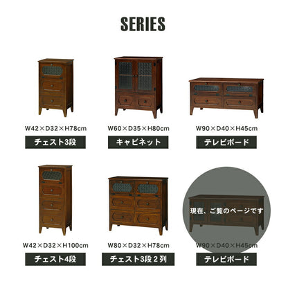 TV台 -MTV-レトロ 両扉 90×40×45cm 送料無料
