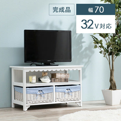 TV台-フリル 70×34×44cm 送料無料