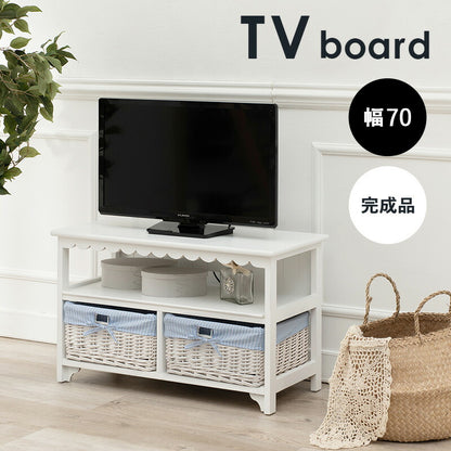 TV台-フリル 70×34×44cm 送料無料