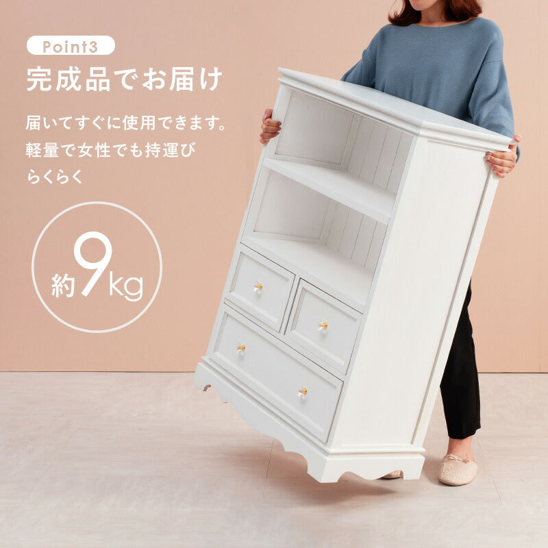 【新商品】キャビネット-MCC-アンティーク取っ手 60×33.5×91cm 送料無料