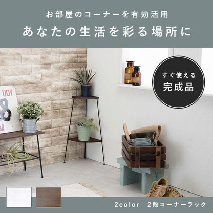 コーナーラック 2段 25.5×25.5×55cm 送料無料 - 【公式】allecore(アレコレ) 家具インテリア・生活雑貨のオンライン通販