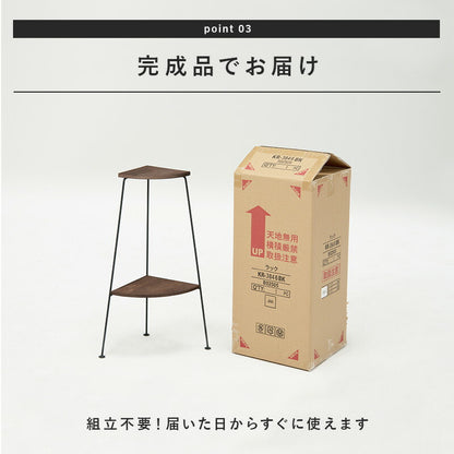 コーナーラック 2段 25.5×25.5×55cm 送料無料 - 【公式】allecore(アレコレ) 家具インテリア・生活雑貨のオンライン通販