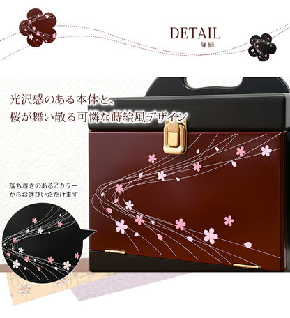 コスメボックス-MUD-蒔絵調 26×19×32cm 送料無料
