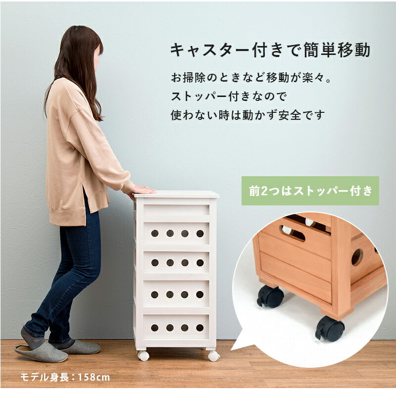 ストッカー-MUD-引き出し5段-ロゴなし 20×40×79cm 送料無料