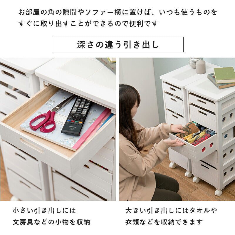 ストッカー-MUD-引き出し5段-ロゴなし 25×40×79cm 送料無料