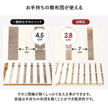 すのこベッド セミダブル 送料無料