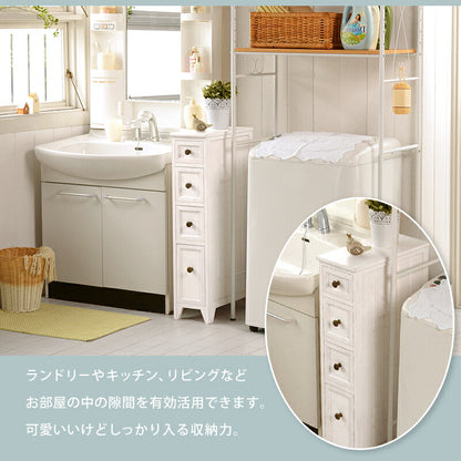 スリムチェスト-MCH-シャビーウッド 20×40×85cm 送料無料