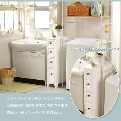 スリムチェスト-MCH-シャビーウッド 30×40×85cm 送料無料