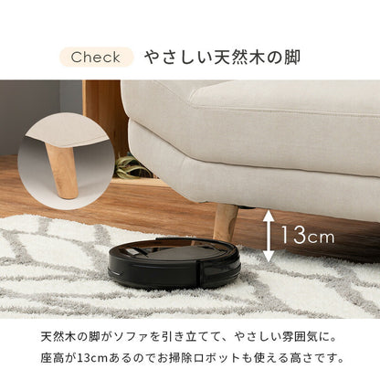 ソファ(ブライト） 2P 組立設置付 送料無料