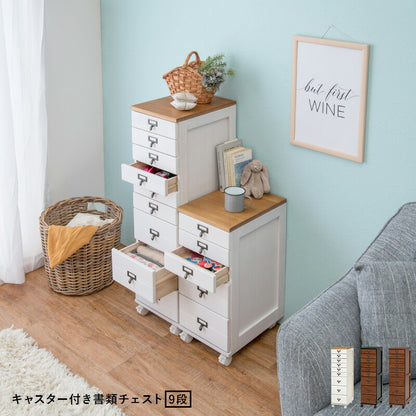 チェスト 9段タイプ 28×37×97cm 送料無料