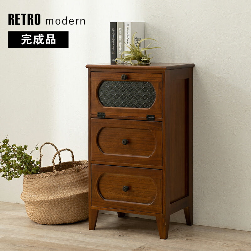チェスト-MCH51-レトロ 3段 42×32×78cm 送料無料