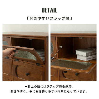チェスト-MCH51-レトロ 2列3段 80×32×78cm 送料無料