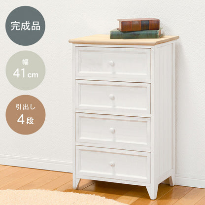 チェスト-MCH52-アンティーク天板 4段 41×31×76cm 送料無料