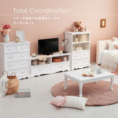 チェスト-MCH-クリスタル取っ手 60×33.5×78.5cm 送料無料