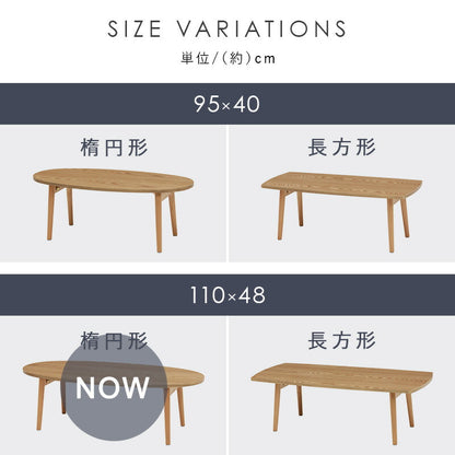 テーブル-MT-オーバル折れ脚 110×48×35cm 送料無料
