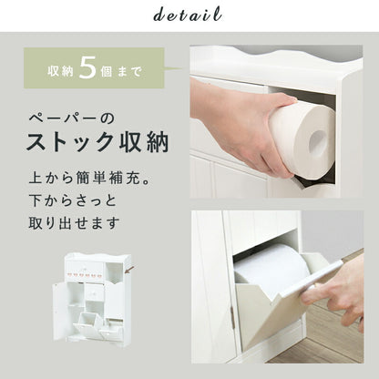 【新商品】トイレラック-MTR65 ハートあり 45×14×63cm 送料無料