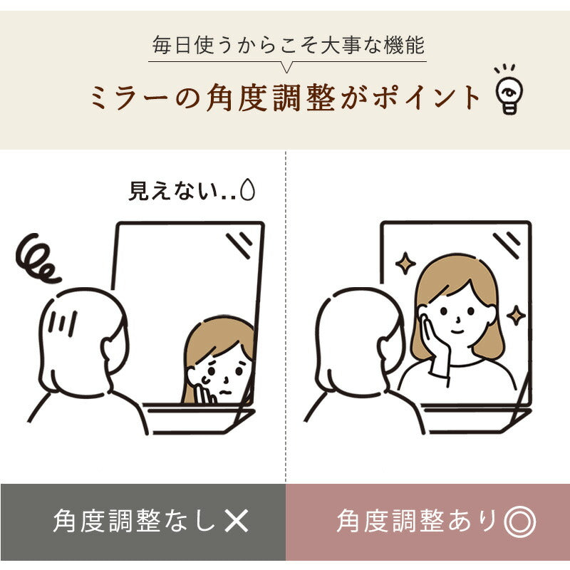 ドレッサー-MD-ストレート脚 50×40×104cm 送料無料