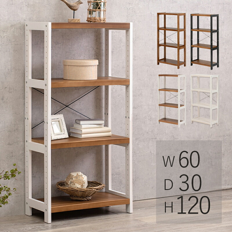ラック-MCC-天然木 60×30×120cm 送料無料
