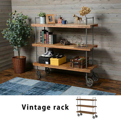 ラック-RCC-異素材MIX 122×38×121cm 送料無料