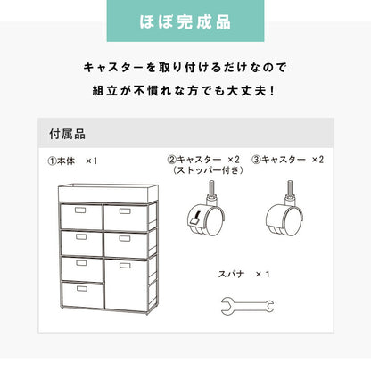 ランドリー/ 2列タイプ 7杯タイプ 70.5×30.5×99.5cm 送料無料