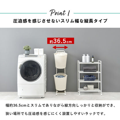 ランドリーラック-RAN 37×36.5×109cm 送料無料