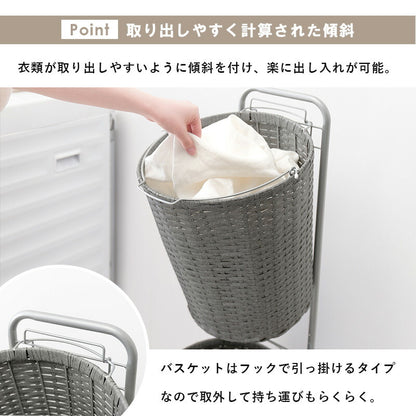 ランドリーラック-RAN 37×36.5×109cm 送料無料