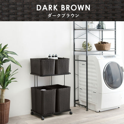 ランドリーラック-RAN/4個タイプ 60×40×97cm 送料無料