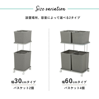 ランドリーラック-RAN/4個タイプ 60×40×97cm 送料無料