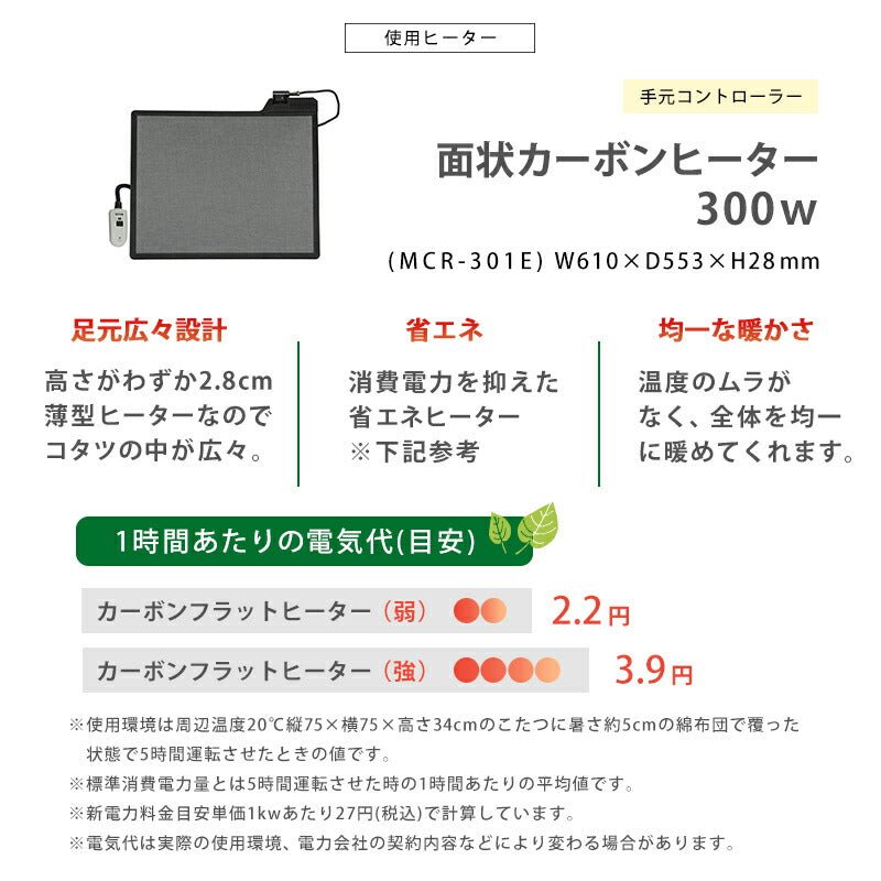 リビングコタツ-フェイト 115×70cm 送料無料
