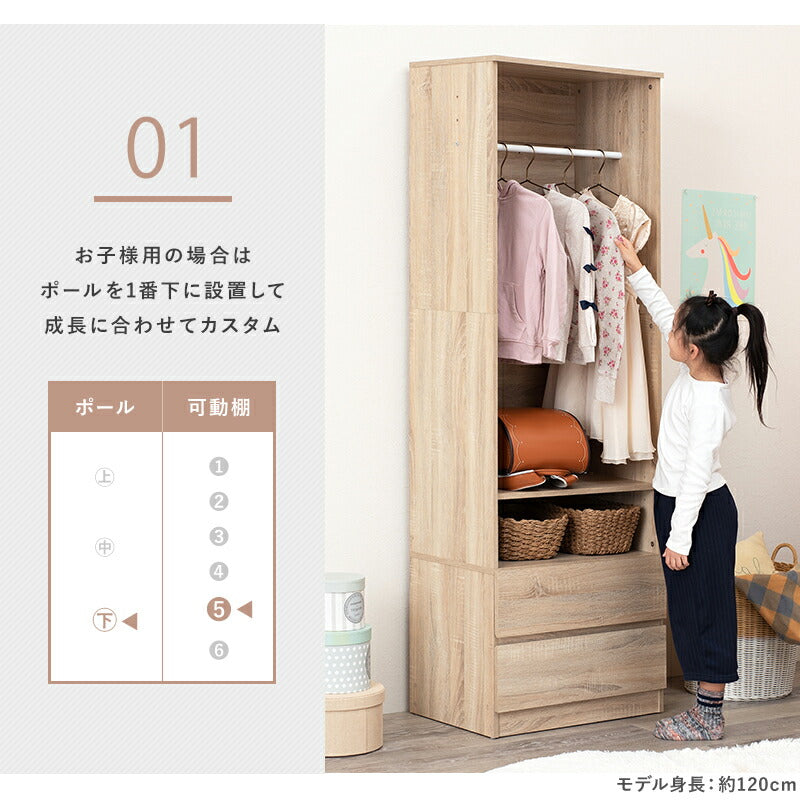 ワードローブ-RKK 幅60cm 送料無料
