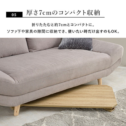 折れ脚テーブル-MT-天板八角形 120×60×32cm 送料無料
