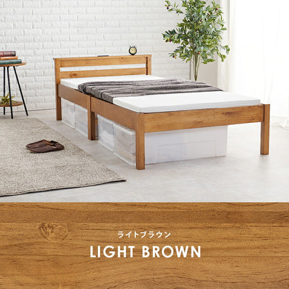 組立簡単 宮付きベッド（シングル）-MB- 100×207.5×65cm 送料無料