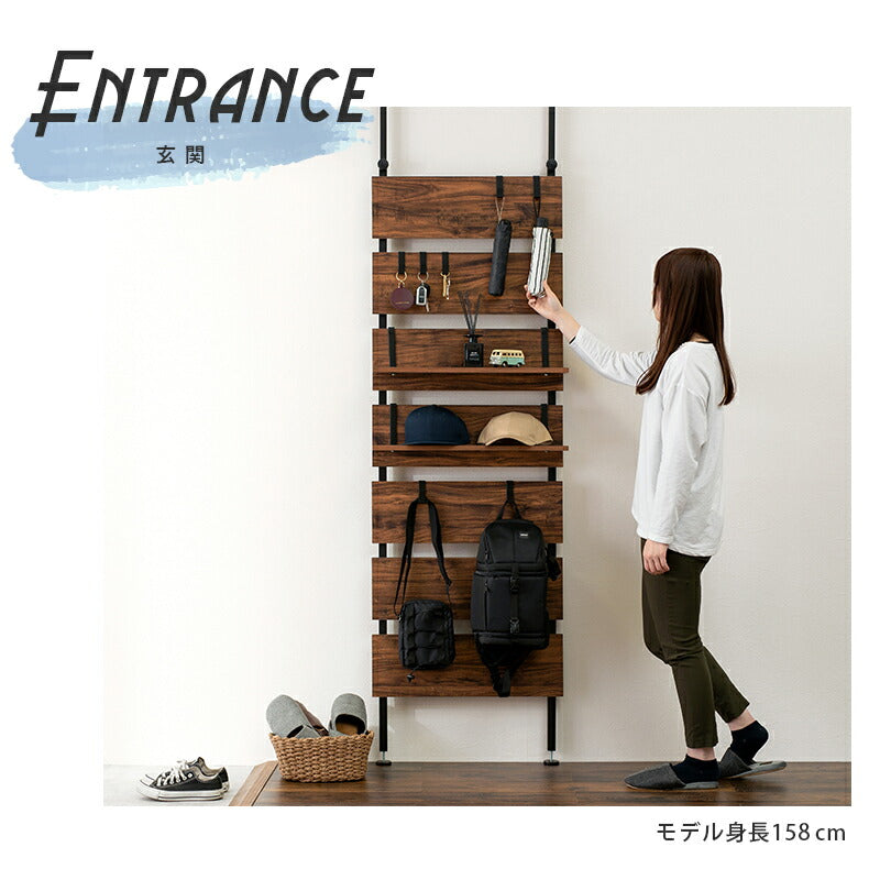 突っ張りウォールラック 60×21.5×200cm 送料無料