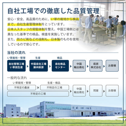 アジアンテイストの軽量置き畳 南風 6枚セット 82×82×2.5cm 送料無料