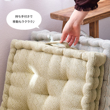 インド綿クッキークッション アルト 42×42×10cm 送料無料