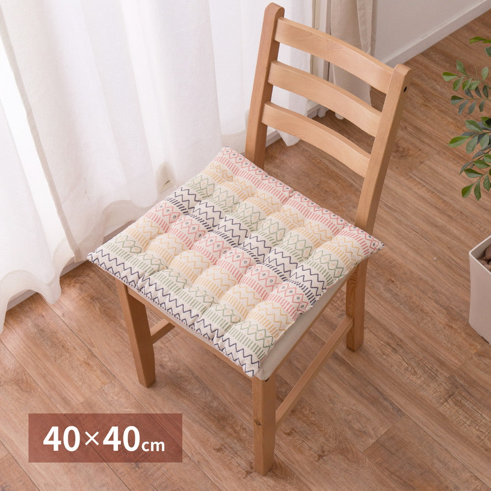 インド綿シートクッション ハシーナ 40×40cm 送料無料