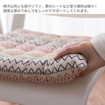 インド綿シートクッション ハシーナ 40×40cm 送料無料