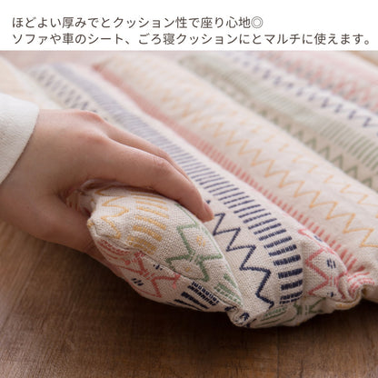 インド綿ロングクッション ハシーナ 43×120cm 送料無料