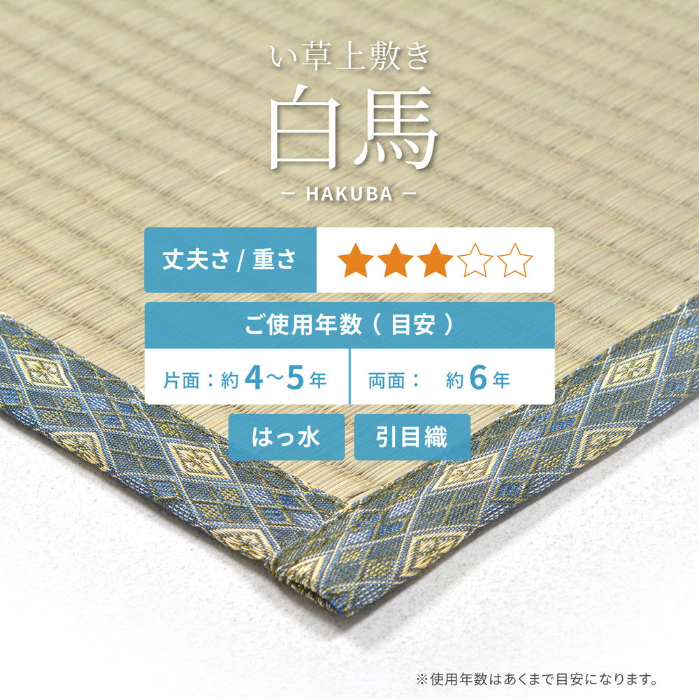 い草カーペット 白馬（はくば） 江戸間 2畳（174×174） 送料無料