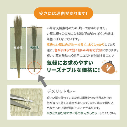 い草カーペット 柳川（やながわ） 本間 3帖（191×286） 送料無料