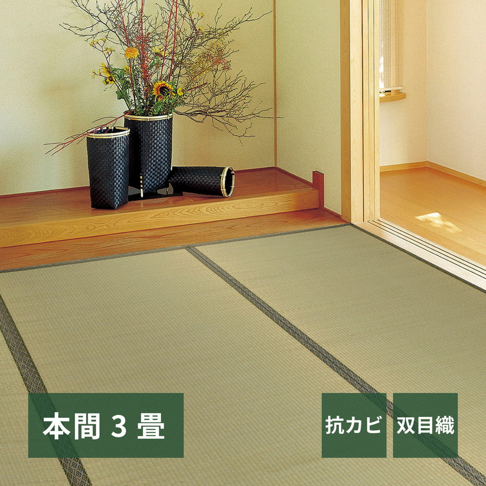 い草カーペット 柳川（やながわ） 本間 3帖（191×286） 送料無料
