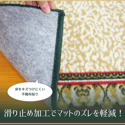 タフトプリント廊下敷き アイラス 80×240cm 送料無料
