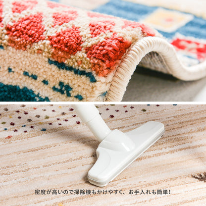 トルコ製 ウィルトン織の玄関マット RAKKAS 50×80cm 送料無料
