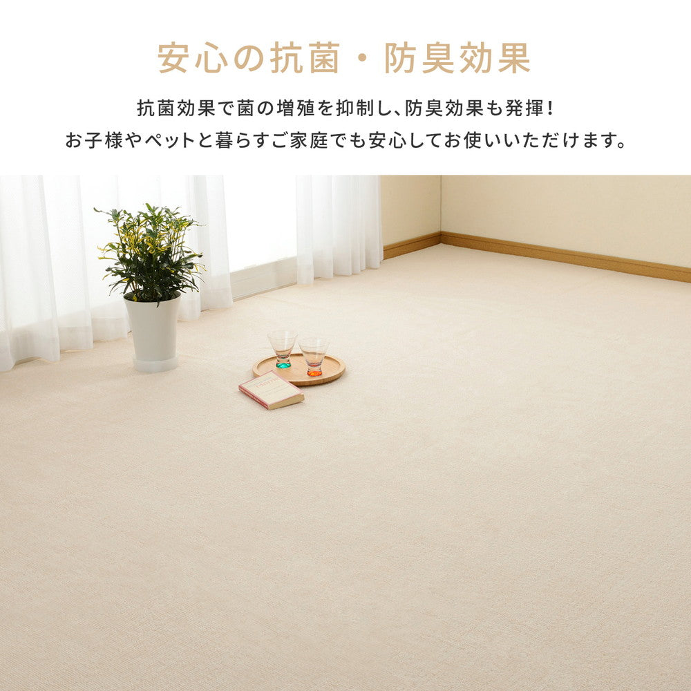 ループパイルの平織カーペット ミーテ 江戸間 3帖（176×261） 送料無料