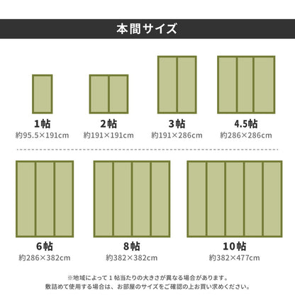 国産い草カーペット 天草 本間 8帖（382×382） 送料無料