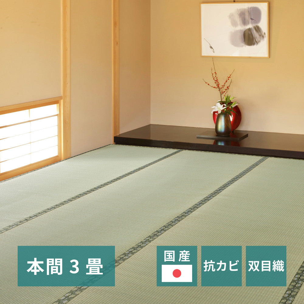 国産い草カーペット 天草 本間 3帖（191×286） 送料無料
