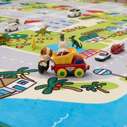 子供が遊べて洗えるキッズラグ ニュータウン2 130×190cm 送料無料