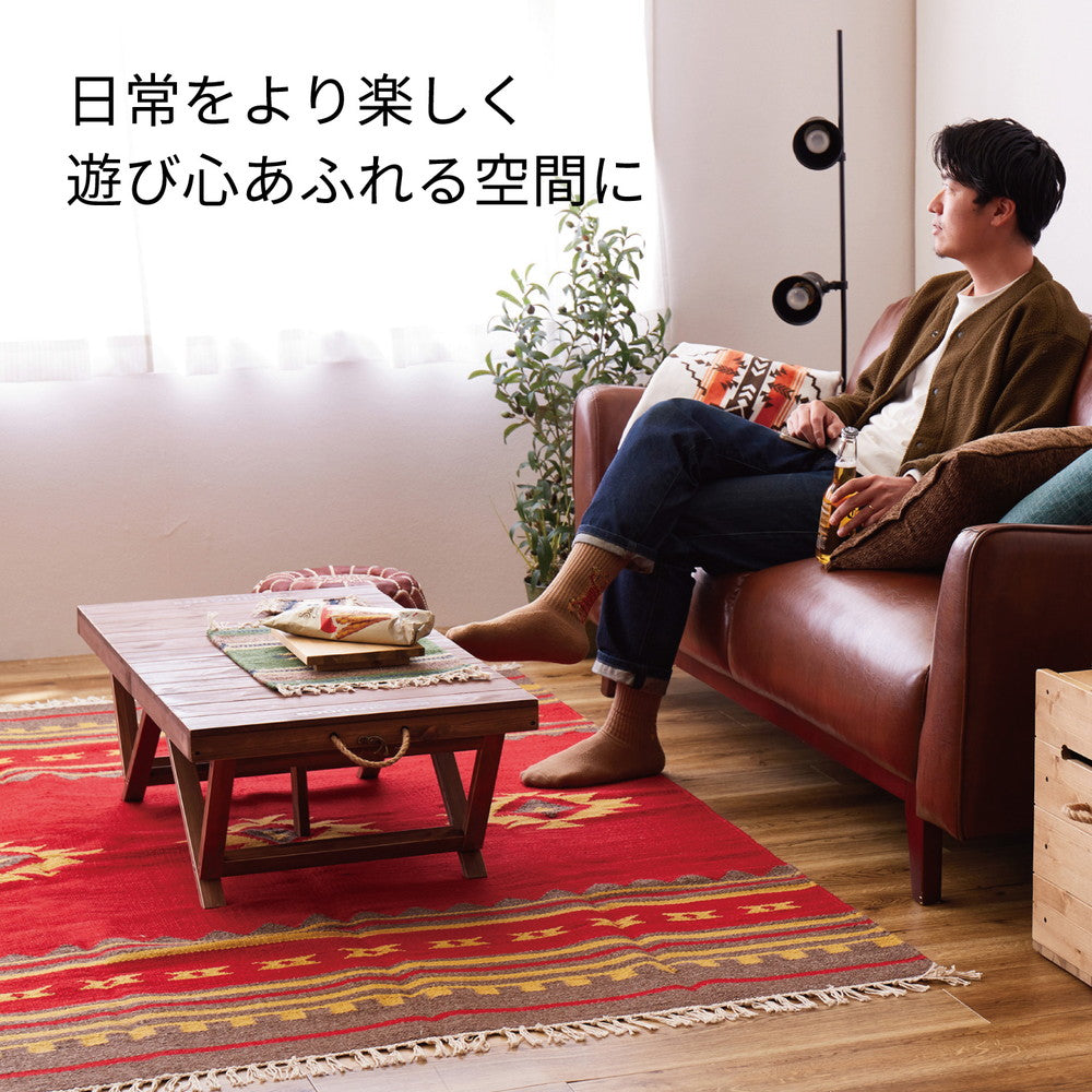 手織りウールのキリム コースター 2枚組 10×10cm 送料無料