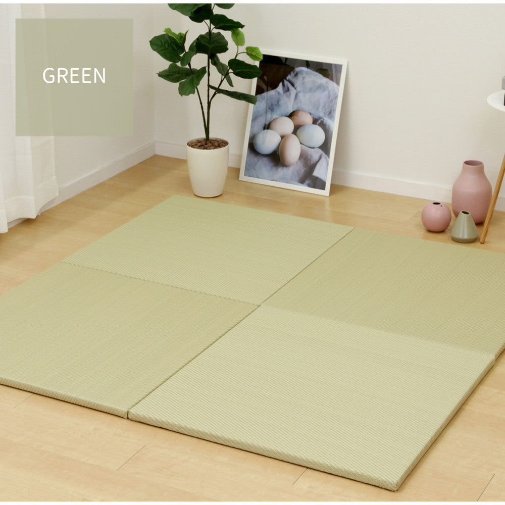 水拭きできる い草風置き畳 綾模様 6枚セット 82×82×2.5cm 送料無料